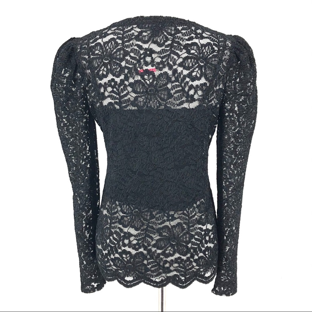 INC International Concepts Floral Lace Long Sleeve - Picture 4 of 8